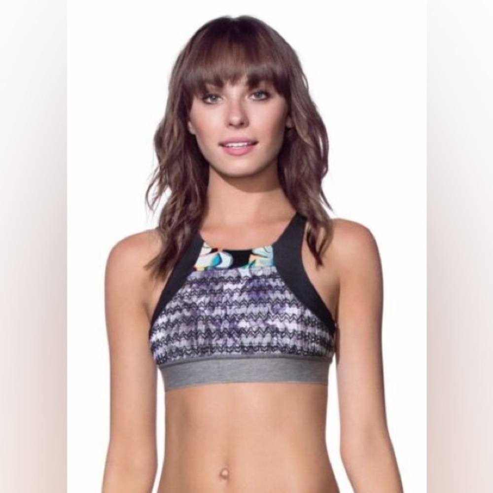 MAAJI reversible halter swim top large euc